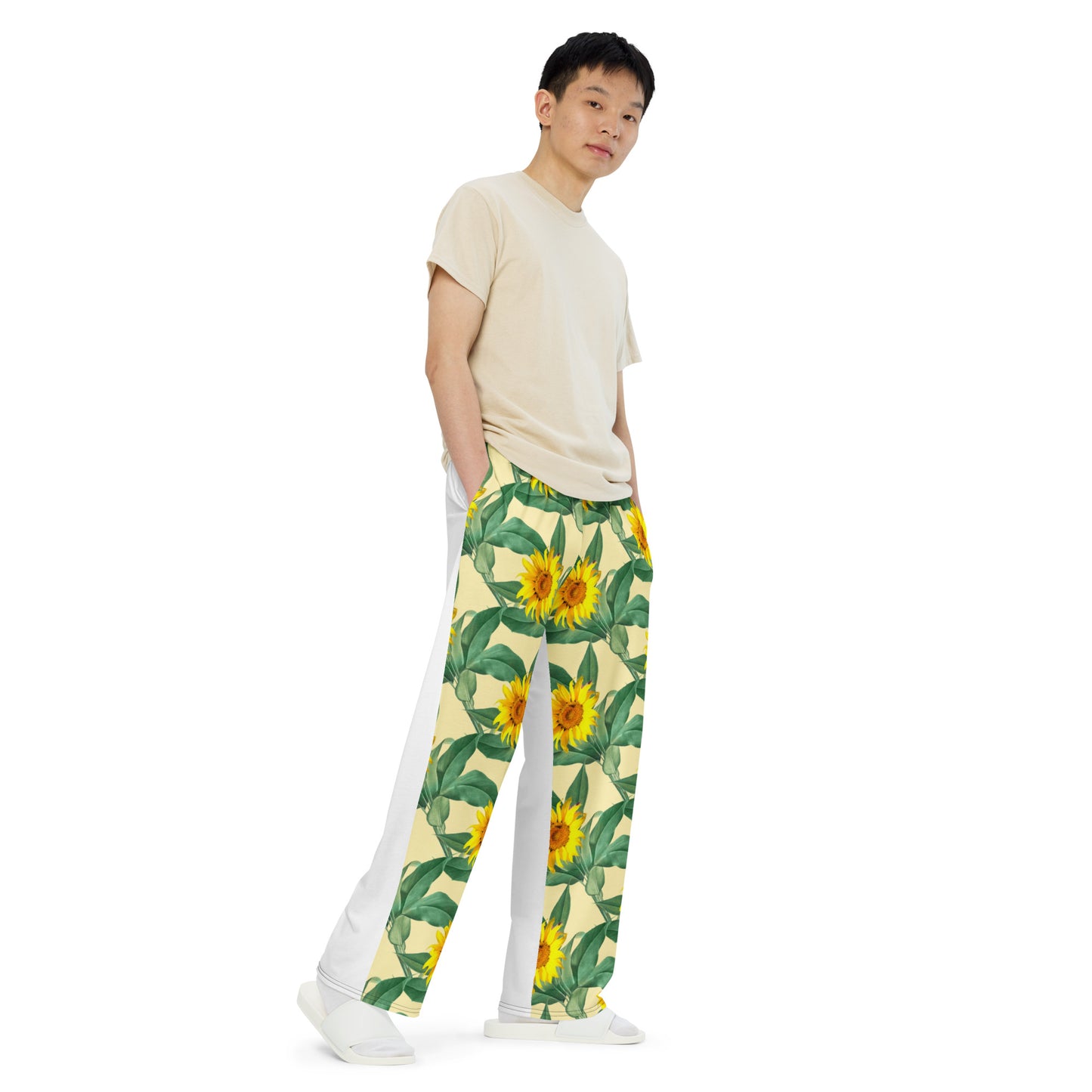 All-over print unisex wide-leg pants